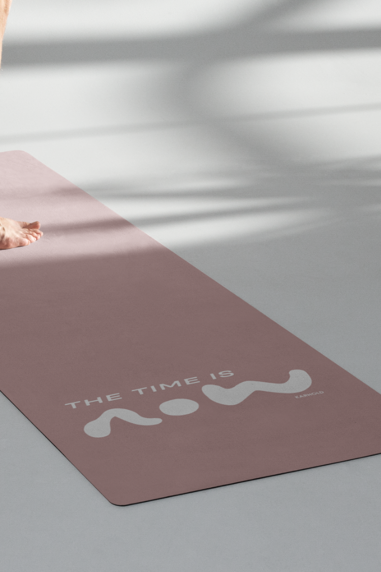 NOW O'CLOCK yoga-mat (Pink)
