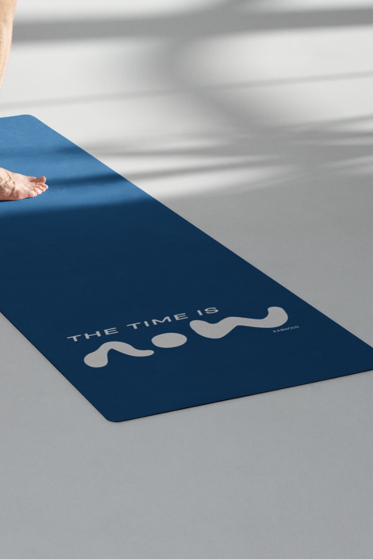NOW O'CLOCK yoga-mat (Blue)