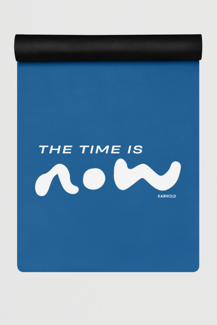 NOW O'CLOCK yoga-mat (Blue)