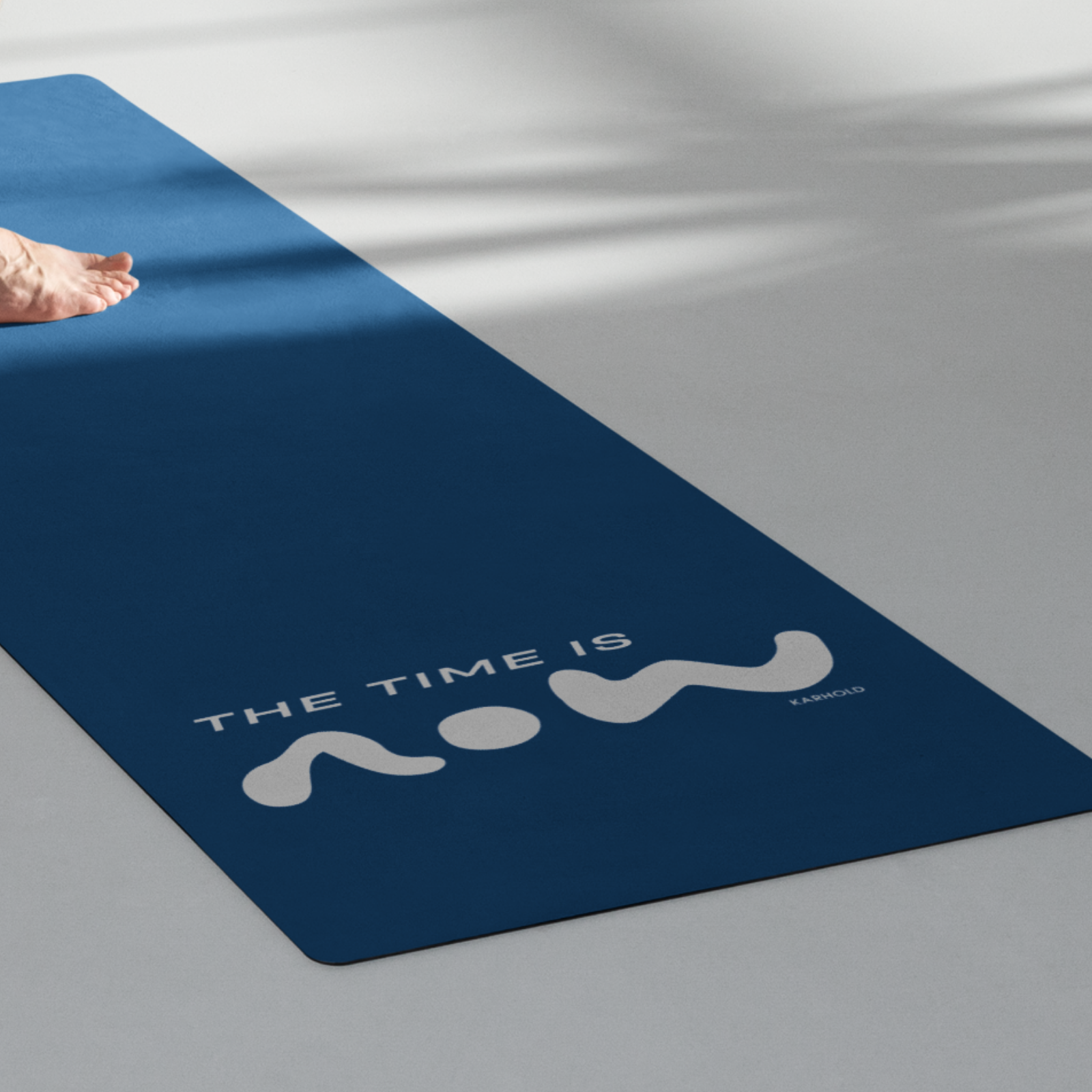 NOW O'CLOCK yoga-mat (Blue)