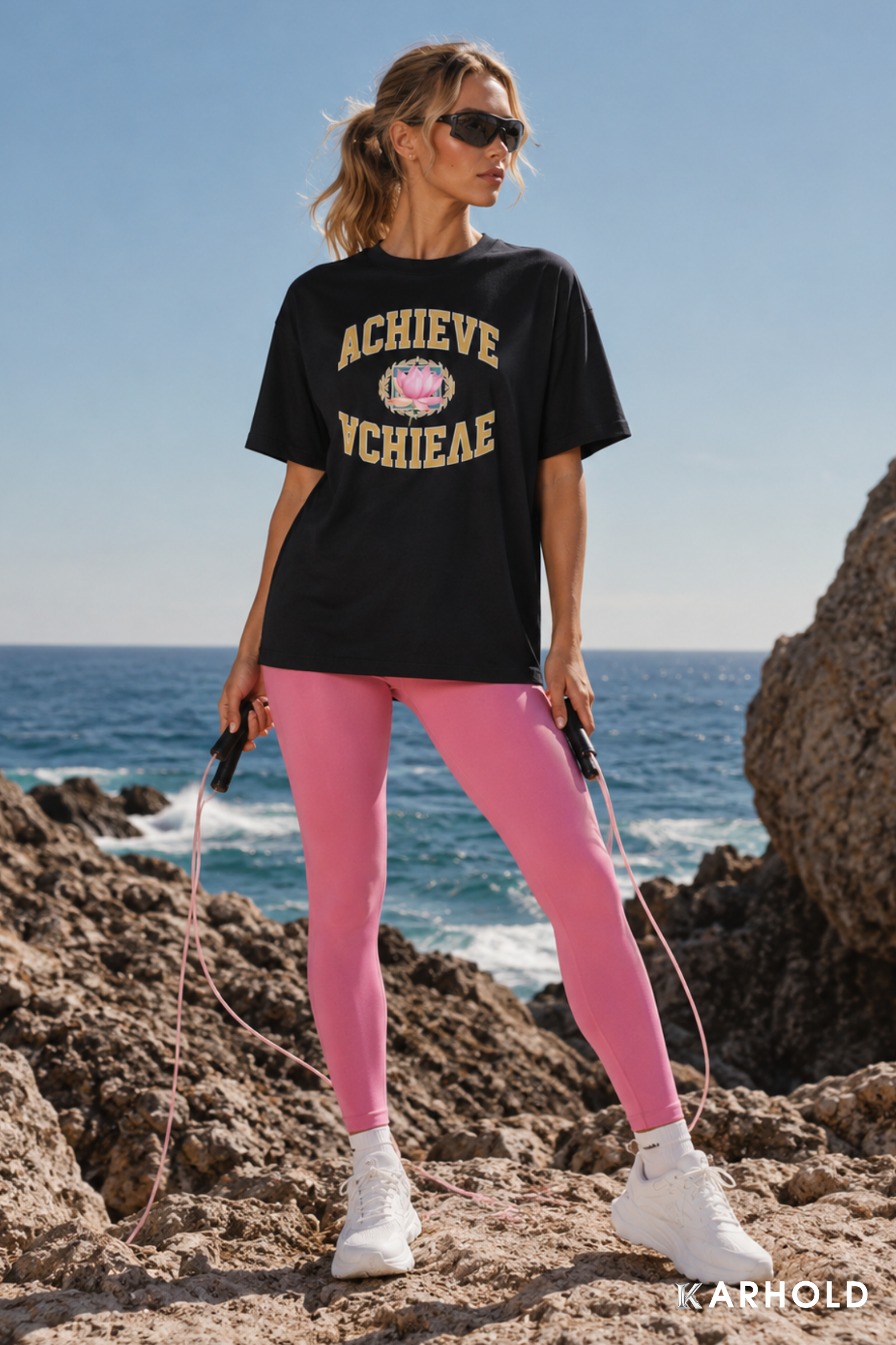 ACHIEVE oversized unisex tee