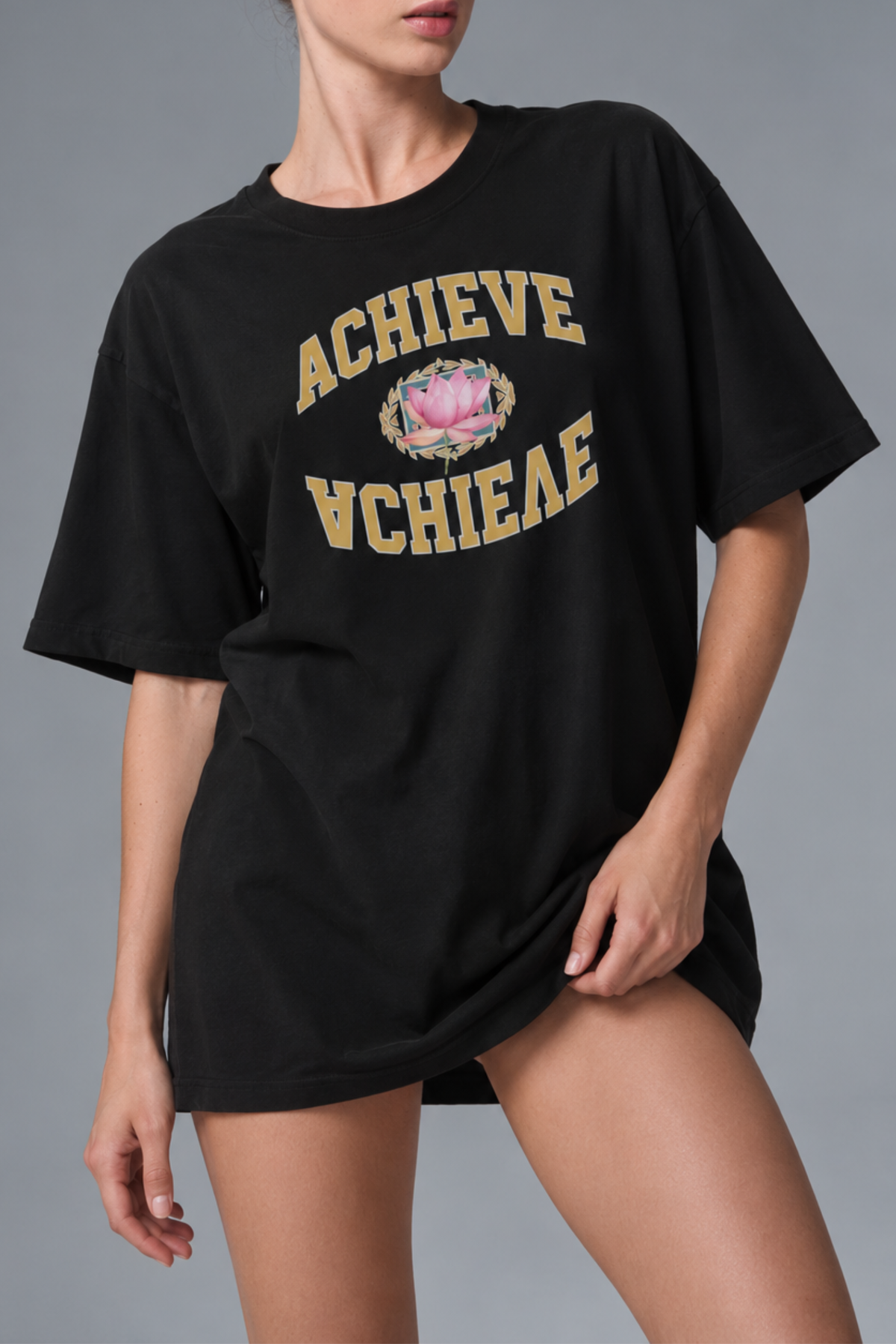 ACHIEVE oversized unisex tee